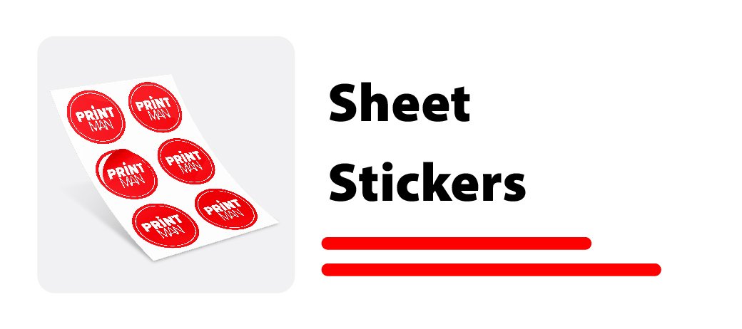 Sheet stickers